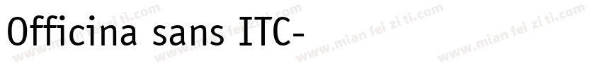 Officina sans ITC字体转换